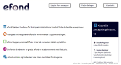 Desktop Screenshot of efond.dk