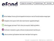 Tablet Screenshot of efond.dk